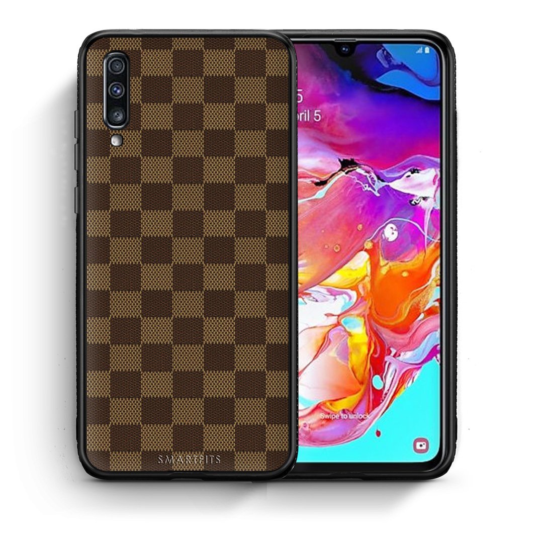 Θήκη Samsung A70 Glamour Designer από τη Smartfits με σχέδιο στο πίσω μέρος και μαύρο περίβλημα | Samsung A70 Glamour Designer case with colorful back and black bezels