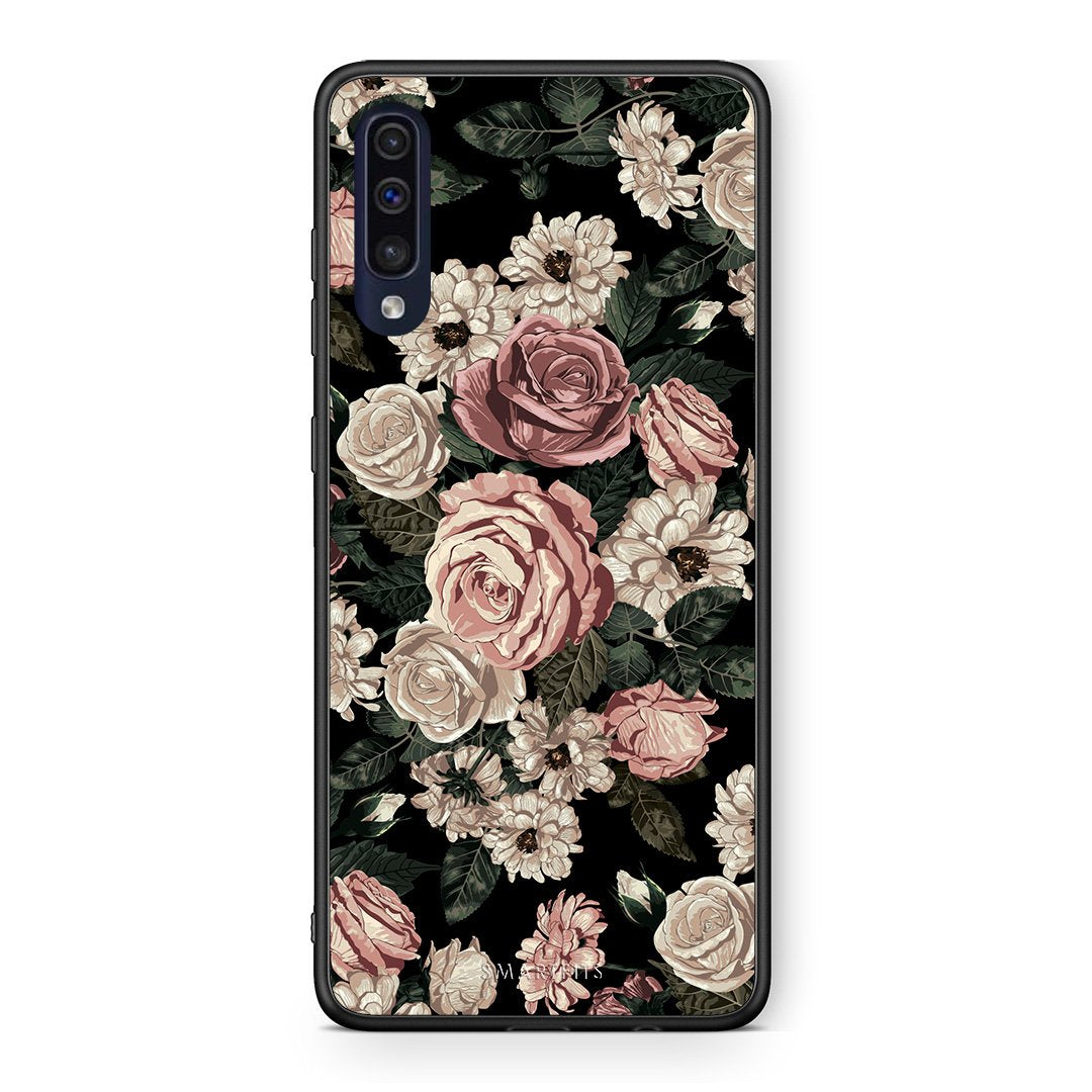 4 - Samsung A70 Wild Roses Flower case, cover, bumper