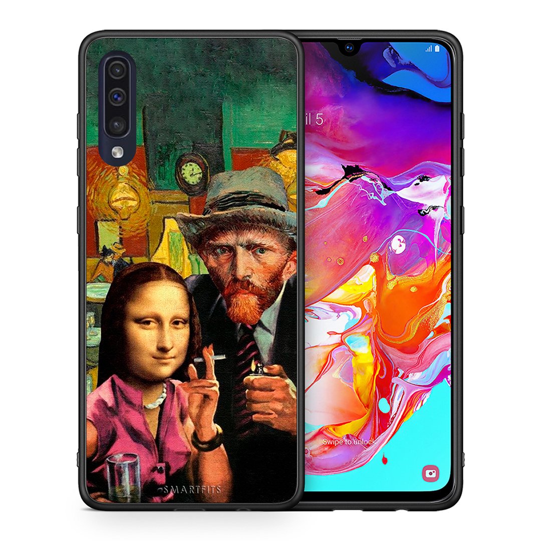 Θήκη Samsung A70 Funny Art από τη Smartfits με σχέδιο στο πίσω μέρος και μαύρο περίβλημα | Samsung A70 Funny Art case with colorful back and black bezels