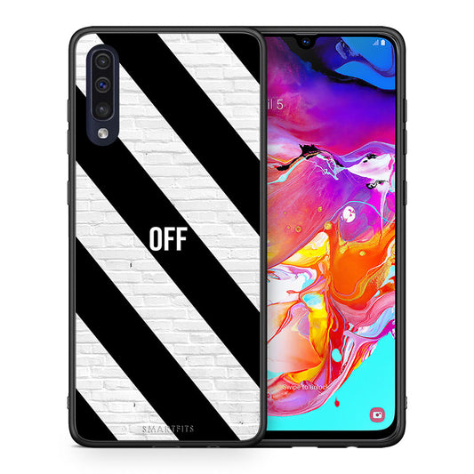 Θήκη Samsung A70 Get Off από τη Smartfits με σχέδιο στο πίσω μέρος και μαύρο περίβλημα | Samsung A70 Get Off case with colorful back and black bezels