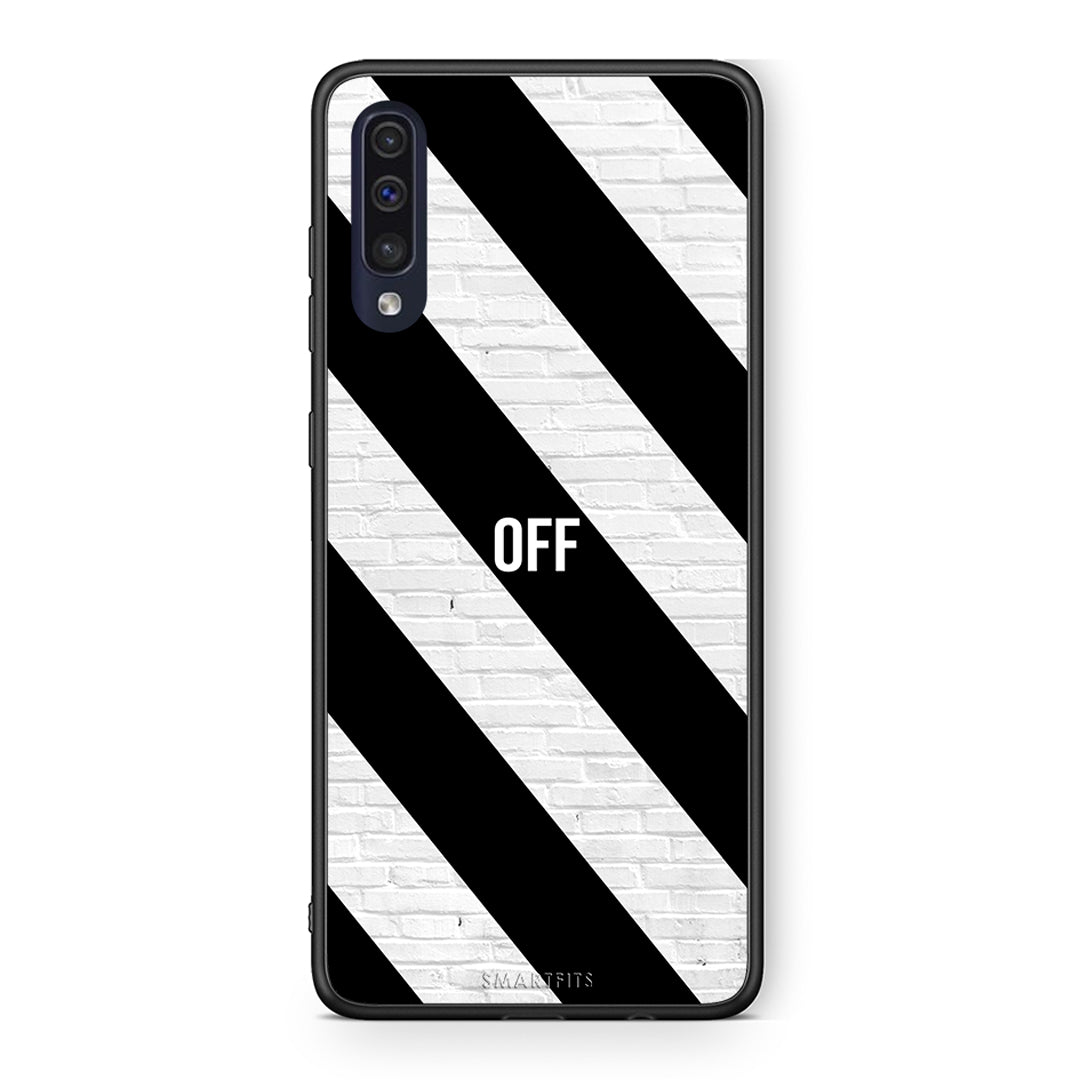 Samsung A70 Get Off θήκη από τη Smartfits με σχέδιο στο πίσω μέρος και μαύρο περίβλημα | Smartphone case with colorful back and black bezels by Smartfits