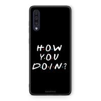 Thumbnail for Samsung A70 How You Doin θήκη από τη Smartfits με σχέδιο στο πίσω μέρος και μαύρο περίβλημα | Smartphone case with colorful back and black bezels by Smartfits