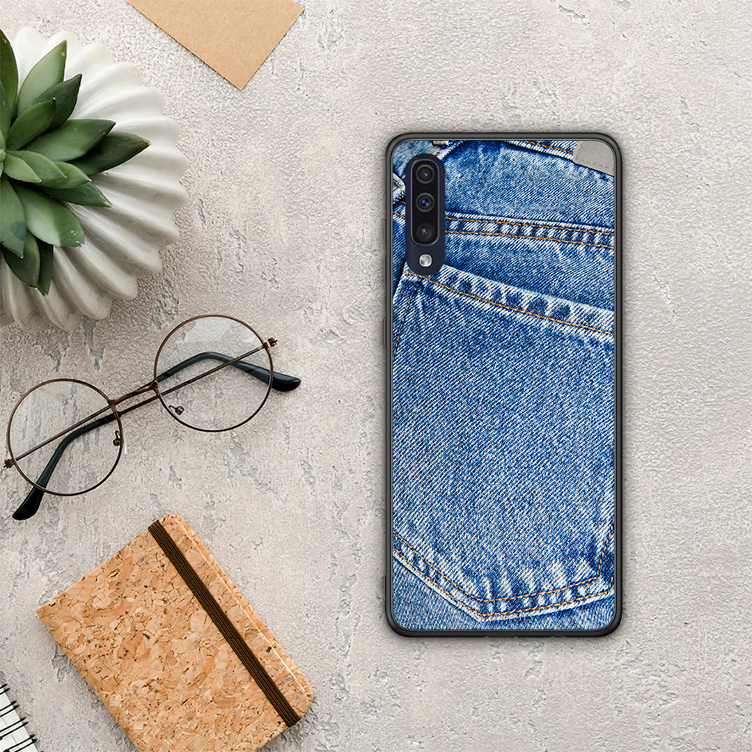 Jeans Pocket - Samsung Galaxy A70 θήκη