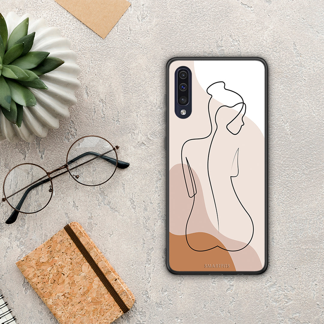 LineArt Woman - Samsung Galaxy A70 θήκη