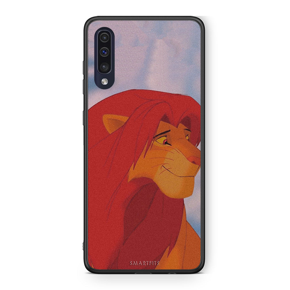 Samsung A70 Lion Love 1 Θήκη Αγίου Βαλεντίνου από τη Smartfits με σχέδιο στο πίσω μέρος και μαύρο περίβλημα | Smartphone case with colorful back and black bezels by Smartfits