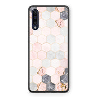 Thumbnail for 4 - Samsung A70 Hexagon Pink Marble case, cover, bumper