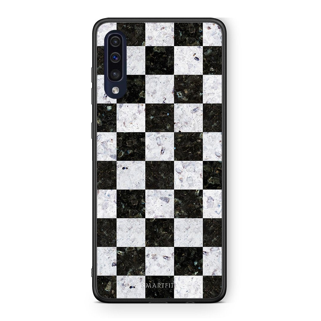 4 - Samsung A70 Square Geometric Marble case, cover, bumper