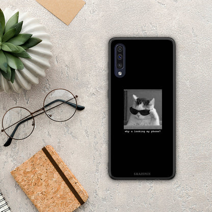 Meme Cat - Samsung Galaxy A70 θήκη