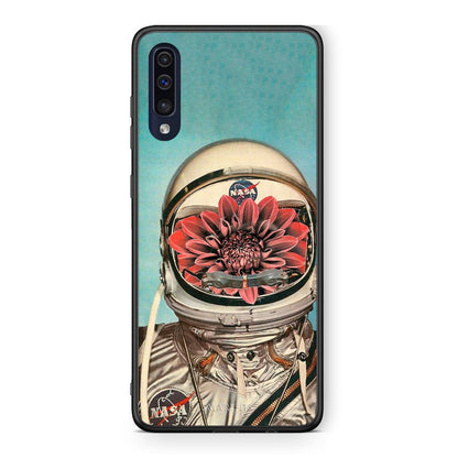 Samsung A70 Nasa Bloom θήκη από τη Smartfits με σχέδιο στο πίσω μέρος και μαύρο περίβλημα | Smartphone case with colorful back and black bezels by Smartfits