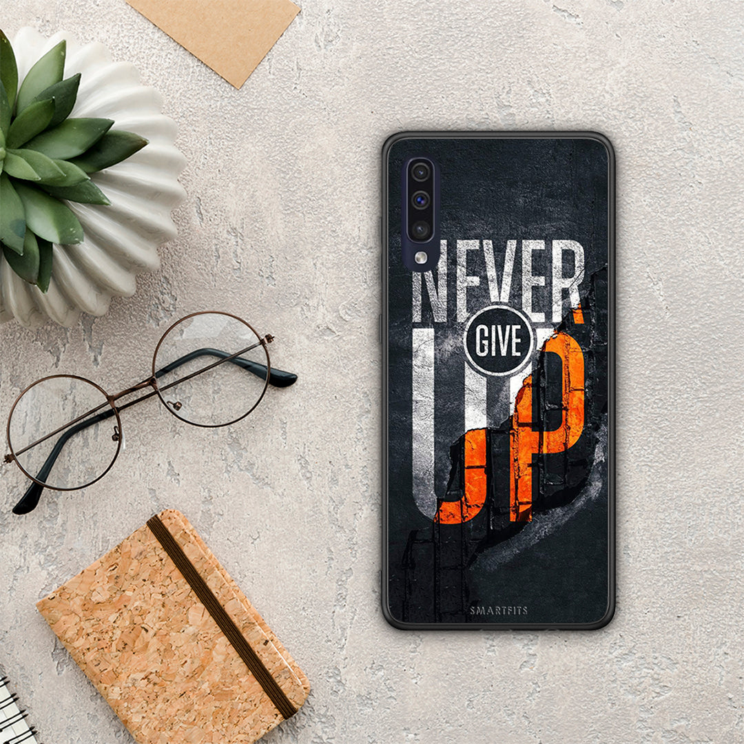Never Give Up - Samsung Galaxy A70 θήκη