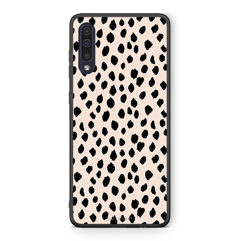 Samsung A70 New Polka Dots θήκη από τη Smartfits με σχέδιο στο πίσω μέρος και μαύρο περίβλημα | Smartphone case with colorful back and black bezels by Smartfits
