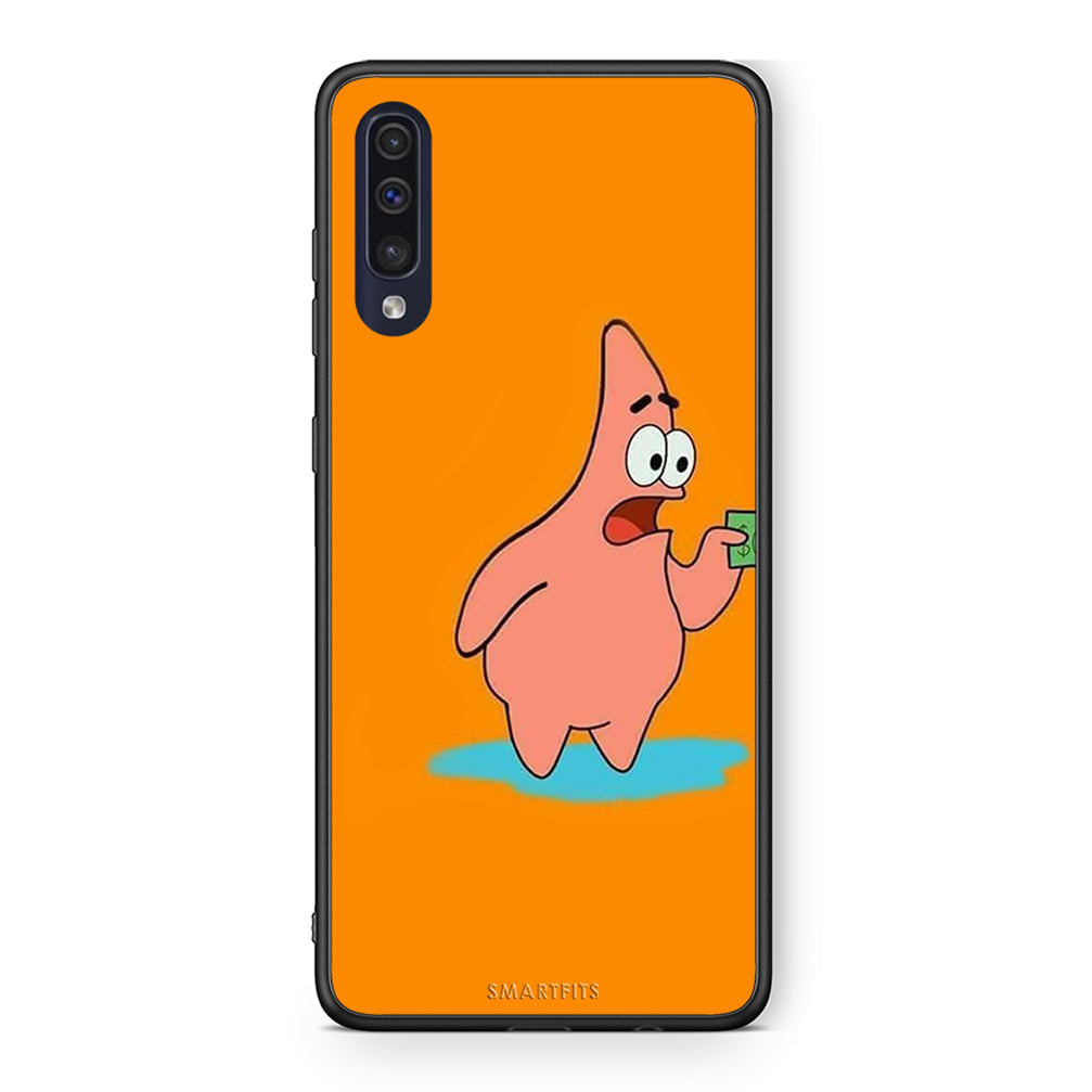 Samsung A70 No Money 1 Θήκη Αγίου Βαλεντίνου από τη Smartfits με σχέδιο στο πίσω μέρος και μαύρο περίβλημα | Smartphone case with colorful back and black bezels by Smartfits