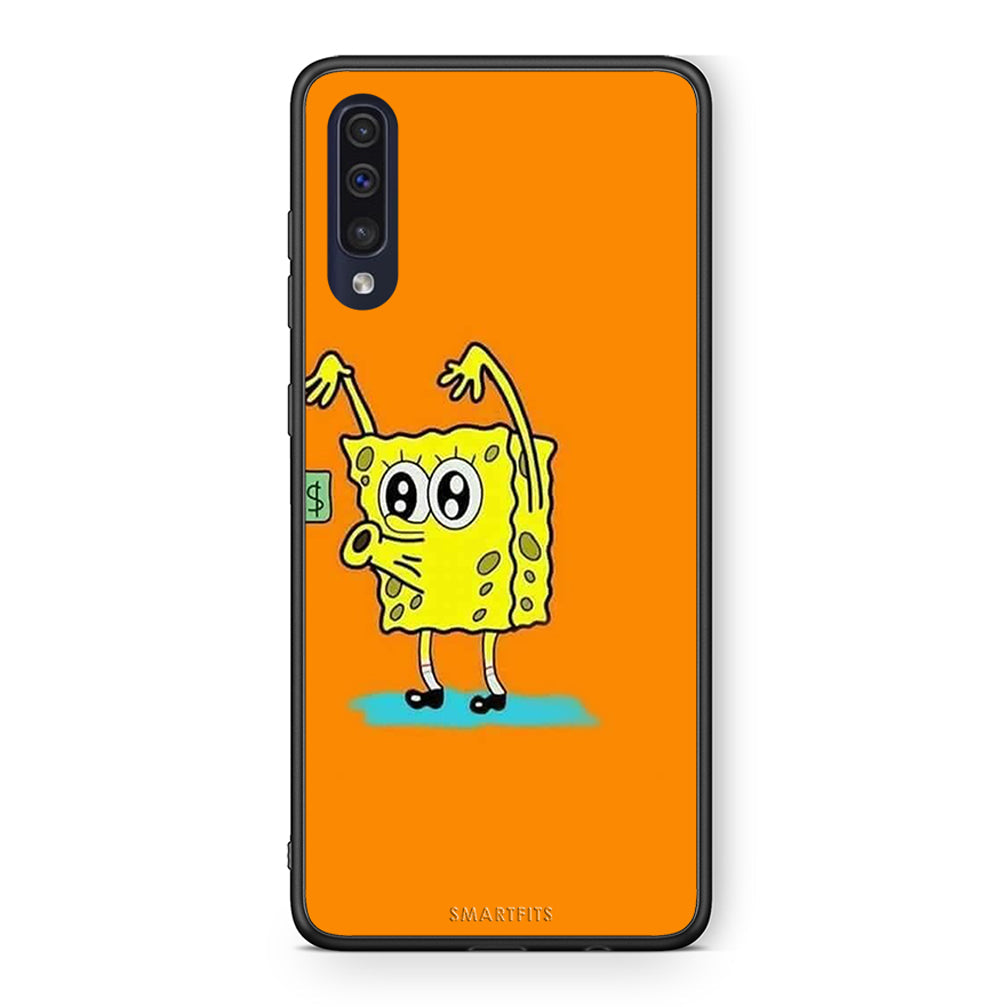Samsung A70 No Money 2 Θήκη Αγίου Βαλεντίνου από τη Smartfits με σχέδιο στο πίσω μέρος και μαύρο περίβλημα | Smartphone case with colorful back and black bezels by Smartfits