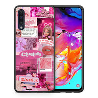 Thumbnail for Θήκη Αγίου Βαλεντίνου Samsung A70 Pink Love από τη Smartfits με σχέδιο στο πίσω μέρος και μαύρο περίβλημα | Samsung A70 Pink Love case with colorful back and black bezels