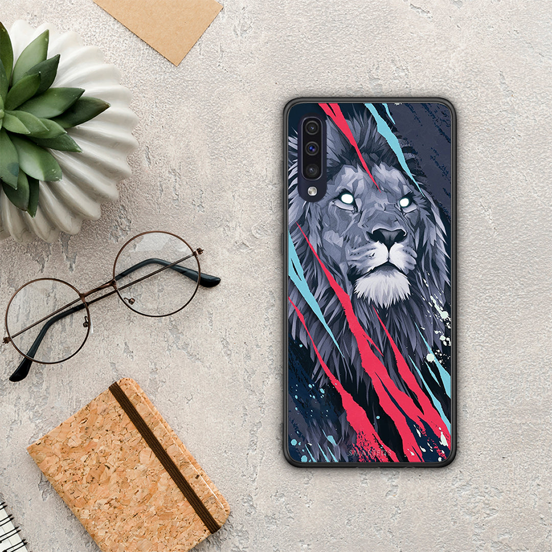 PopArt Lion Designer - Samsung Galaxy A70 θήκη
