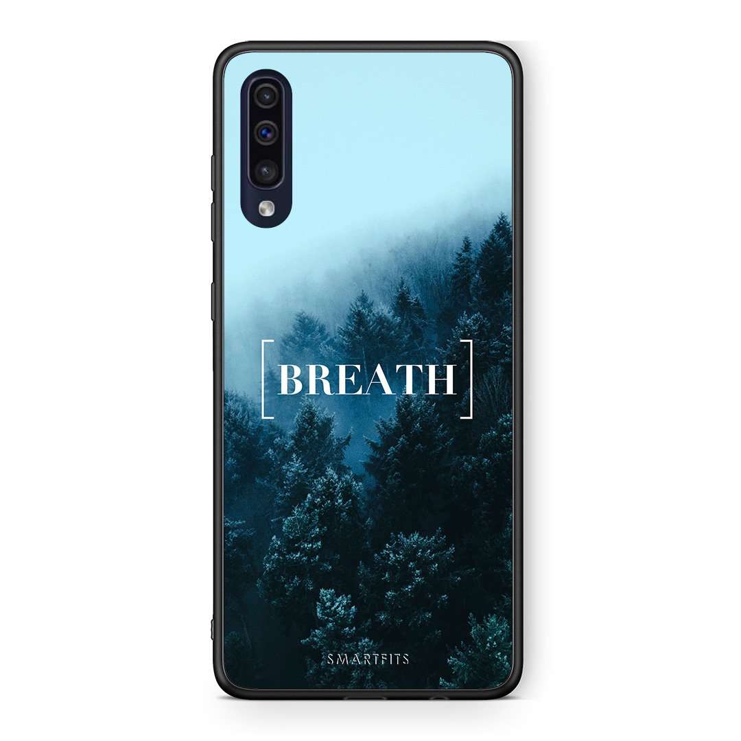 4 - Samsung A70 Breath Quote case, cover, bumper