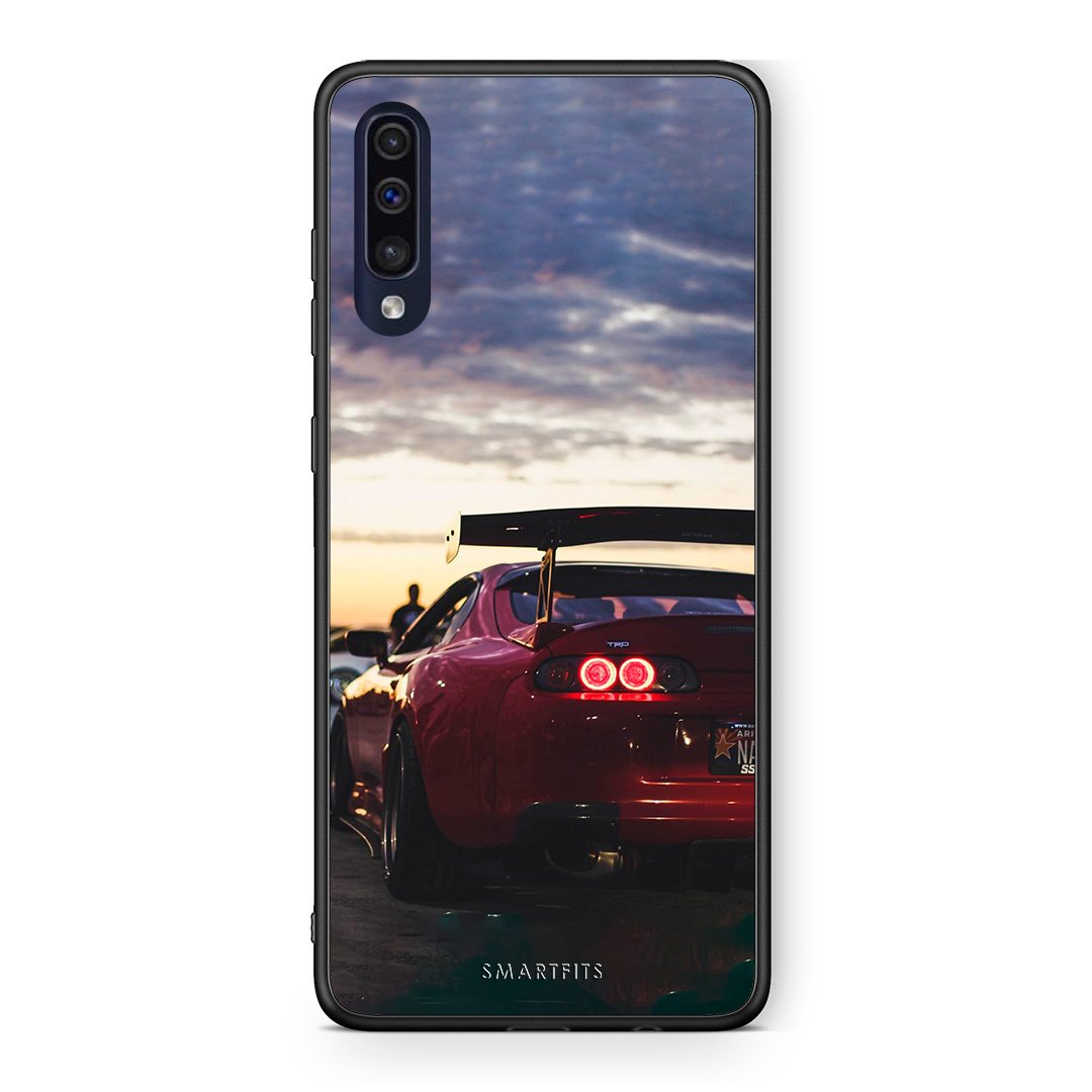 Samsung A70 Racing Supra θήκη από τη Smartfits με σχέδιο στο πίσω μέρος και μαύρο περίβλημα | Smartphone case with colorful back and black bezels by Smartfits