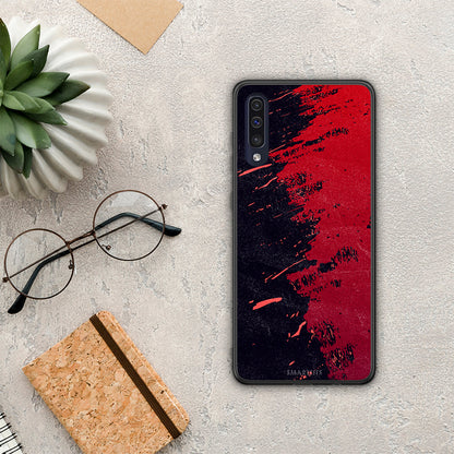Red Paint - Samsung Galaxy A70 θήκη