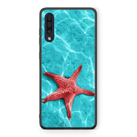 Thumbnail for Samsung A70 Red Starfish Θήκη από τη Smartfits με σχέδιο στο πίσω μέρος και μαύρο περίβλημα | Smartphone case with colorful back and black bezels by Smartfits