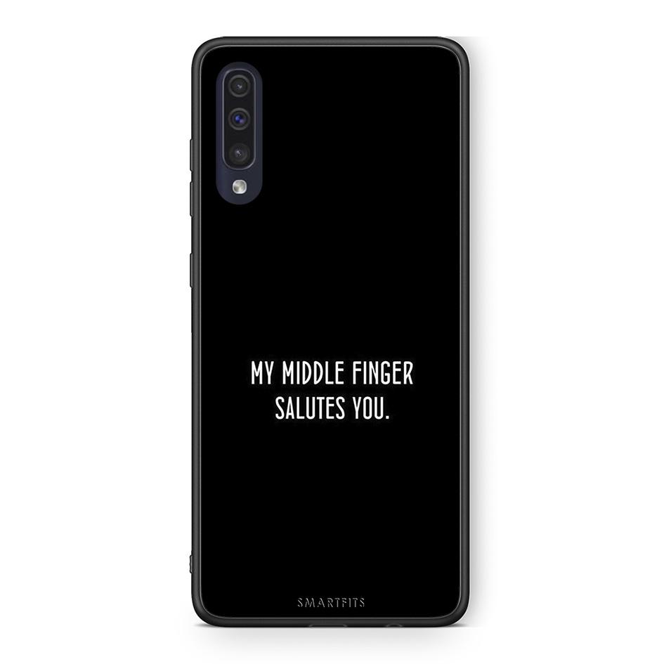 Samsung A70 Salute θήκη από τη Smartfits με σχέδιο στο πίσω μέρος και μαύρο περίβλημα | Smartphone case with colorful back and black bezels by Smartfits