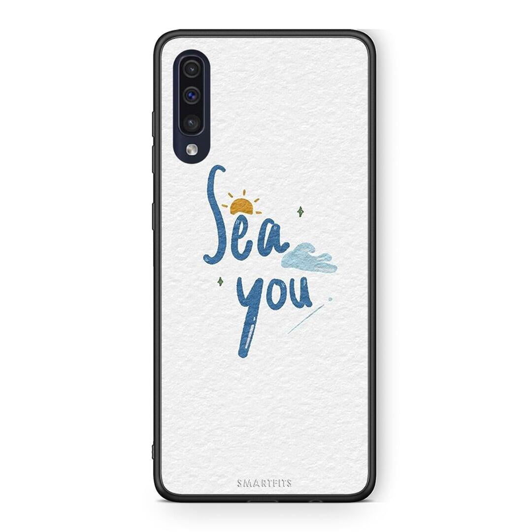 Samsung A70 Sea You Θήκη από τη Smartfits με σχέδιο στο πίσω μέρος και μαύρο περίβλημα | Smartphone case with colorful back and black bezels by Smartfits