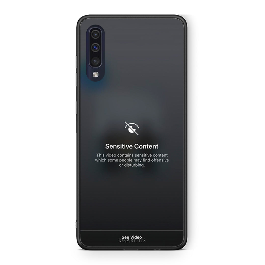 Samsung A70 Sensitive Content θήκη από τη Smartfits με σχέδιο στο πίσω μέρος και μαύρο περίβλημα | Smartphone case with colorful back and black bezels by Smartfits