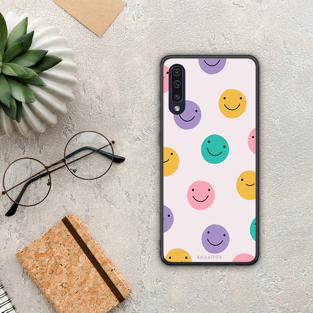 Smiley Faces - Samsung Galaxy A70 θήκη
