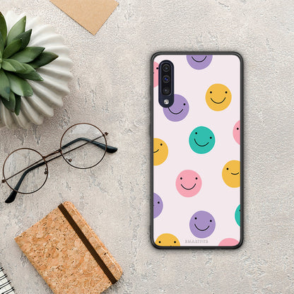 Smiley Faces - Samsung Galaxy A70 θήκη