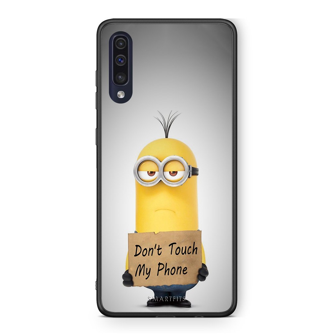 4 - Samsung A70 Minion Text case, cover, bumper