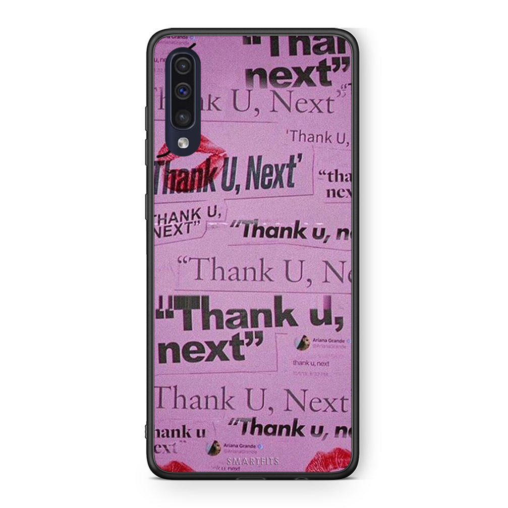 Samsung A70 Thank You Next Θήκη Αγίου Βαλεντίνου από τη Smartfits με σχέδιο στο πίσω μέρος και μαύρο περίβλημα | Smartphone case with colorful back and black bezels by Smartfits