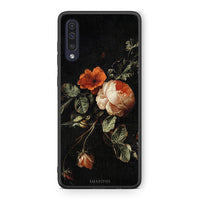 Thumbnail for Samsung A70 Vintage Roses θήκη από τη Smartfits με σχέδιο στο πίσω μέρος και μαύρο περίβλημα | Smartphone case with colorful back and black bezels by Smartfits