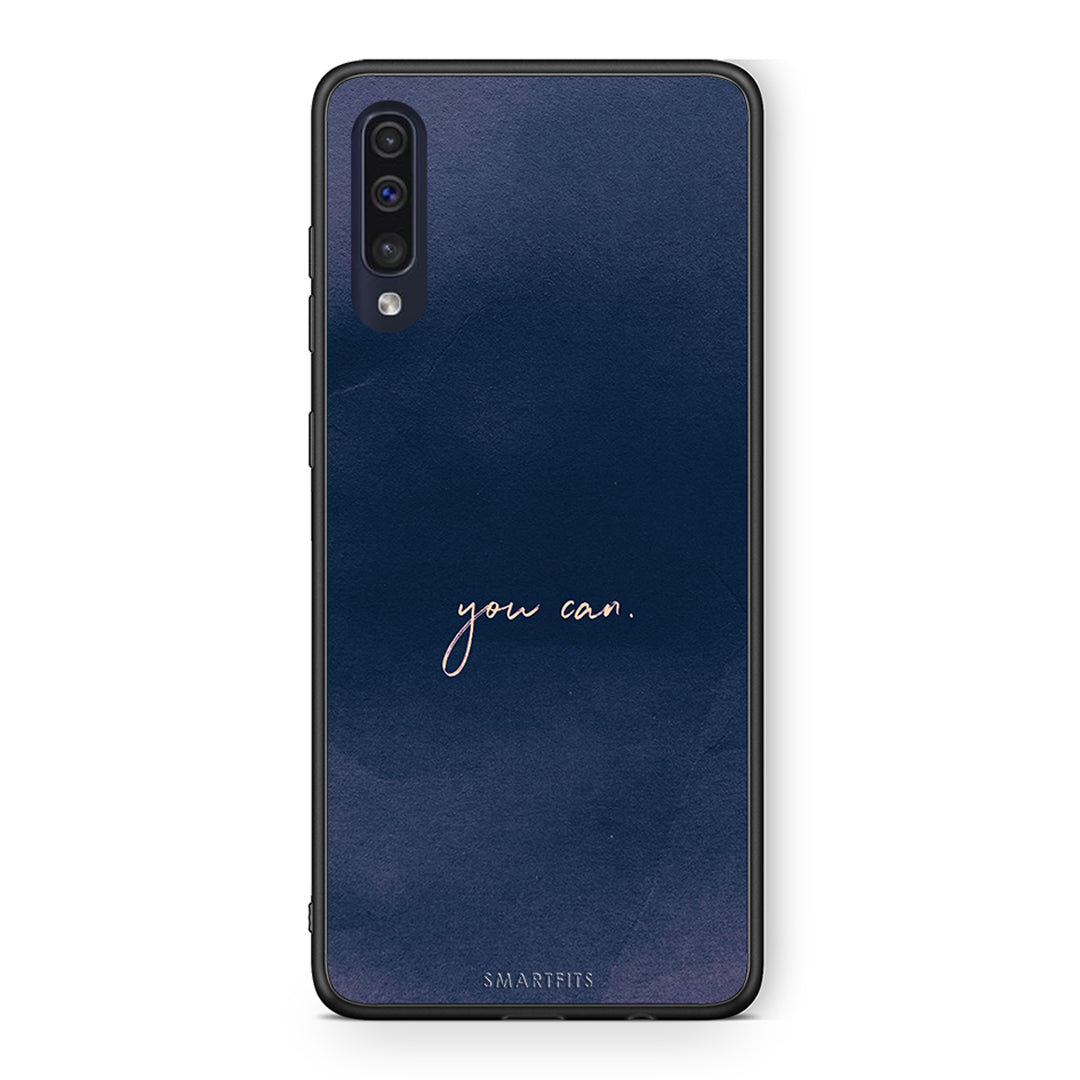 Samsung A70 You Can θήκη από τη Smartfits με σχέδιο στο πίσω μέρος και μαύρο περίβλημα | Smartphone case with colorful back and black bezels by Smartfits