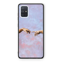 Thumbnail for Samsung A71 Adam Hand θήκη από τη Smartfits με σχέδιο στο πίσω μέρος και μαύρο περίβλημα | Smartphone case with colorful back and black bezels by Smartfits