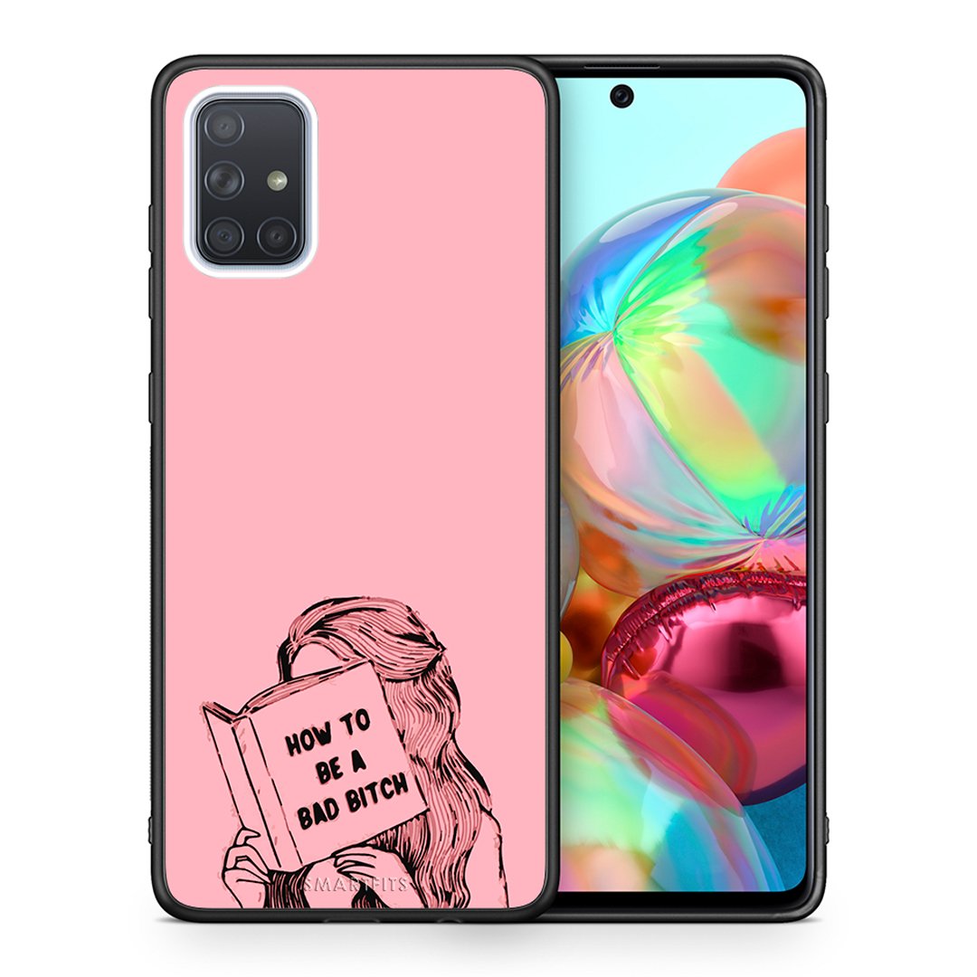 Θήκη Samsung A71 Bad Bitch από τη Smartfits με σχέδιο στο πίσω μέρος και μαύρο περίβλημα | Samsung A71 Bad Bitch case with colorful back and black bezels