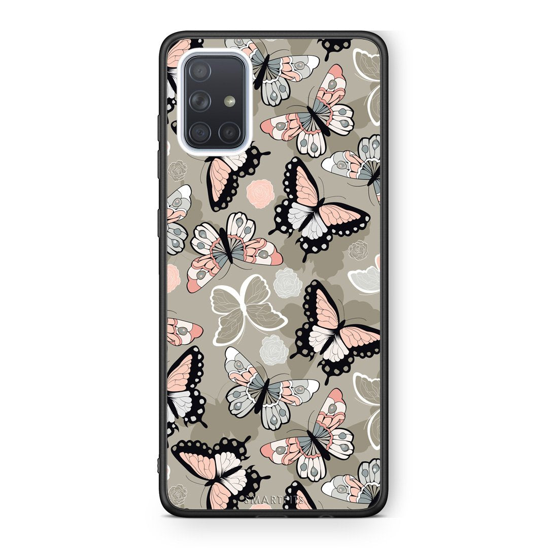 135 - Samsung A51 Butterflies Boho case, cover, bumper