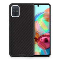 Thumbnail for Θήκη Samsung A71 Carbon Black από τη Smartfits με σχέδιο στο πίσω μέρος και μαύρο περίβλημα | Samsung A71 Carbon Black case with colorful back and black bezels