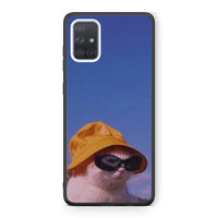 Thumbnail for Samsung A51 Cat Diva θήκη από τη Smartfits με σχέδιο στο πίσω μέρος και μαύρο περίβλημα | Smartphone case with colorful back and black bezels by Smartfits