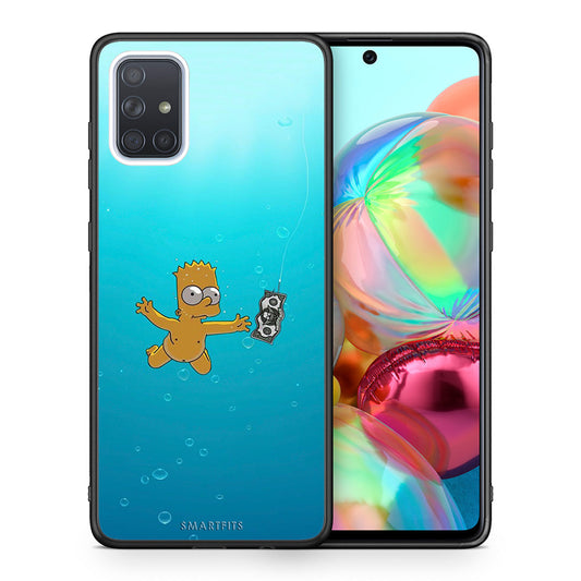 Θήκη Samsung A71 Chasing Money από τη Smartfits με σχέδιο στο πίσω μέρος και μαύρο περίβλημα | Samsung A71 Chasing Money case with colorful back and black bezels