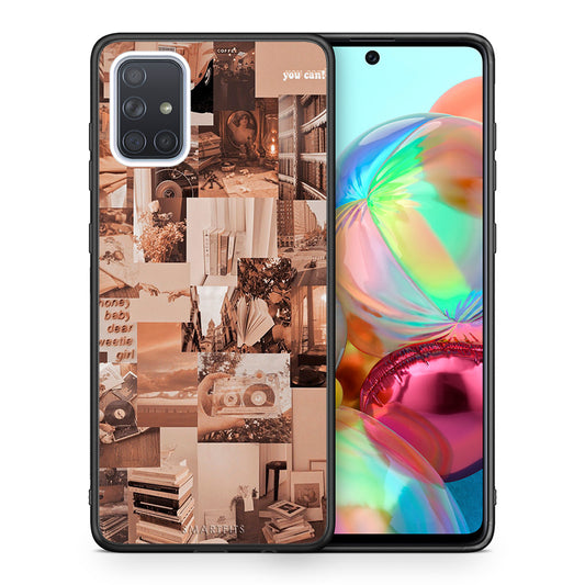 Θήκη Αγίου Βαλεντίνου Samsung A71 Collage You Can από τη Smartfits με σχέδιο στο πίσω μέρος και μαύρο περίβλημα | Samsung A71 Collage You Can case with colorful back and black bezels