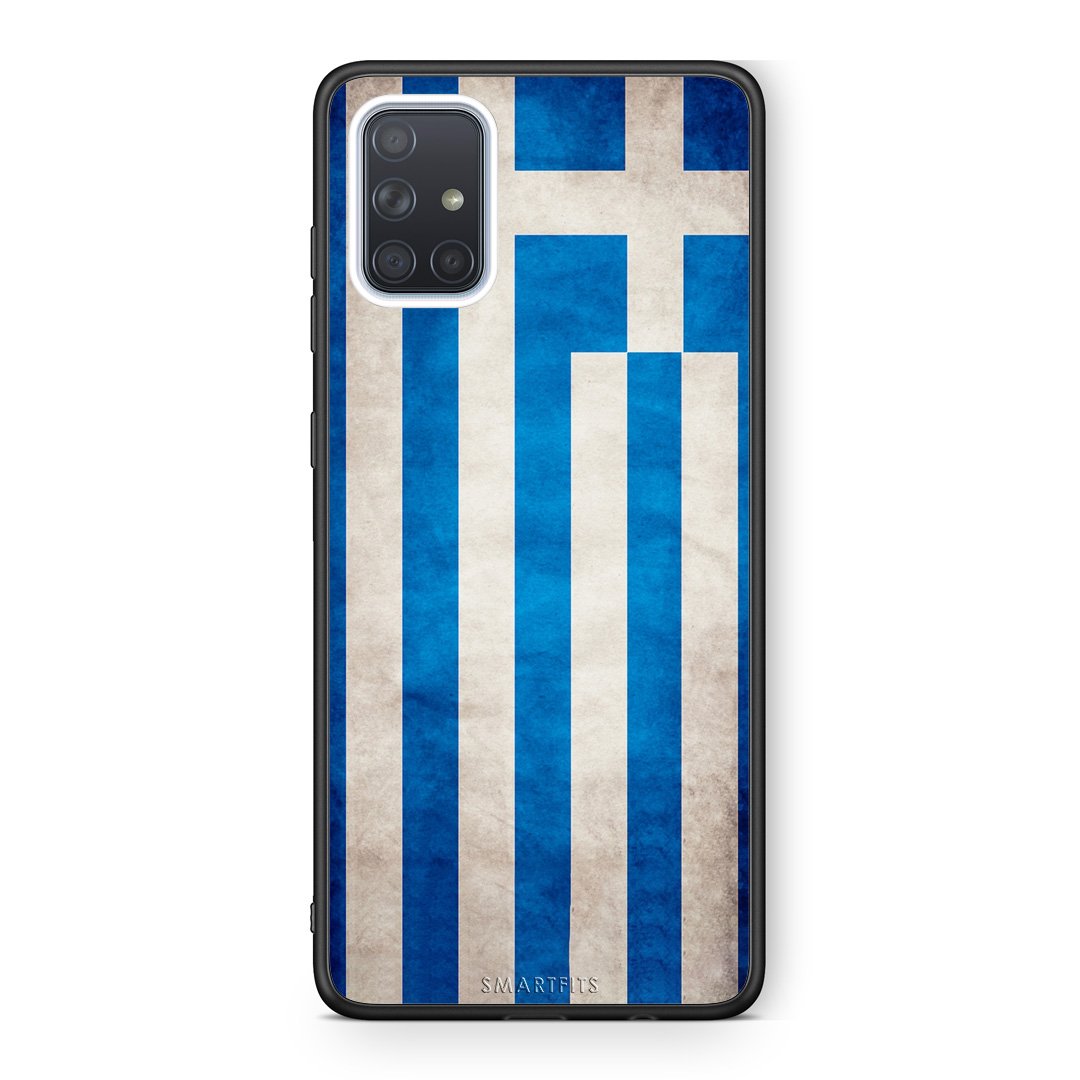 4 - Samsung A51 Greece Flag case, cover, bumper