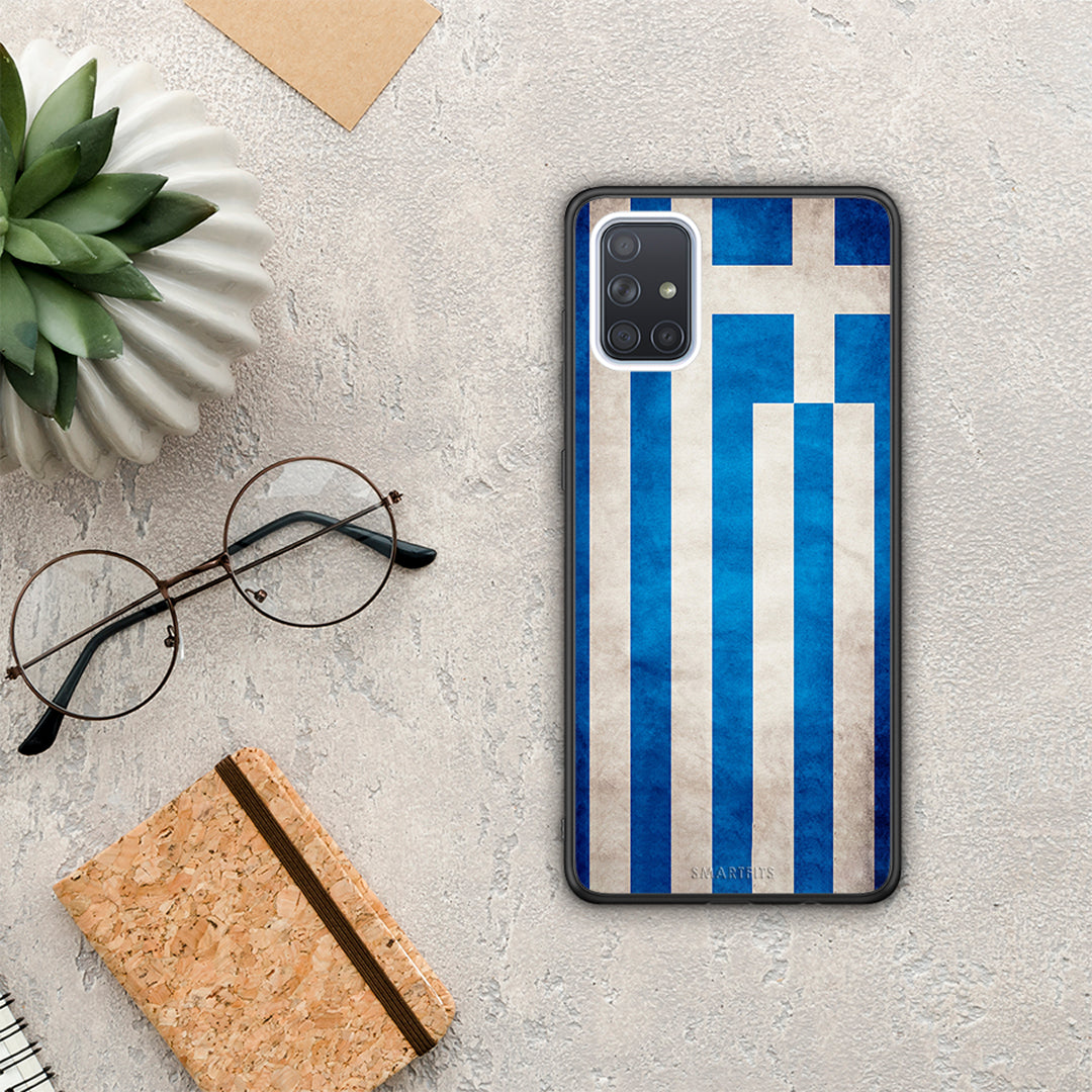 Flag Greek - Samsung Galaxy A71 θήκη
