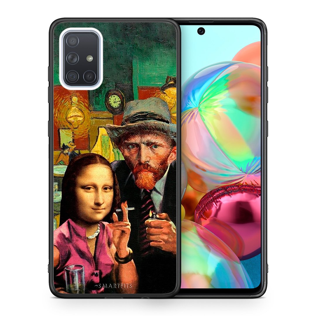 Θήκη Samsung A71 Funny Art από τη Smartfits με σχέδιο στο πίσω μέρος και μαύρο περίβλημα | Samsung A71 Funny Art case with colorful back and black bezels