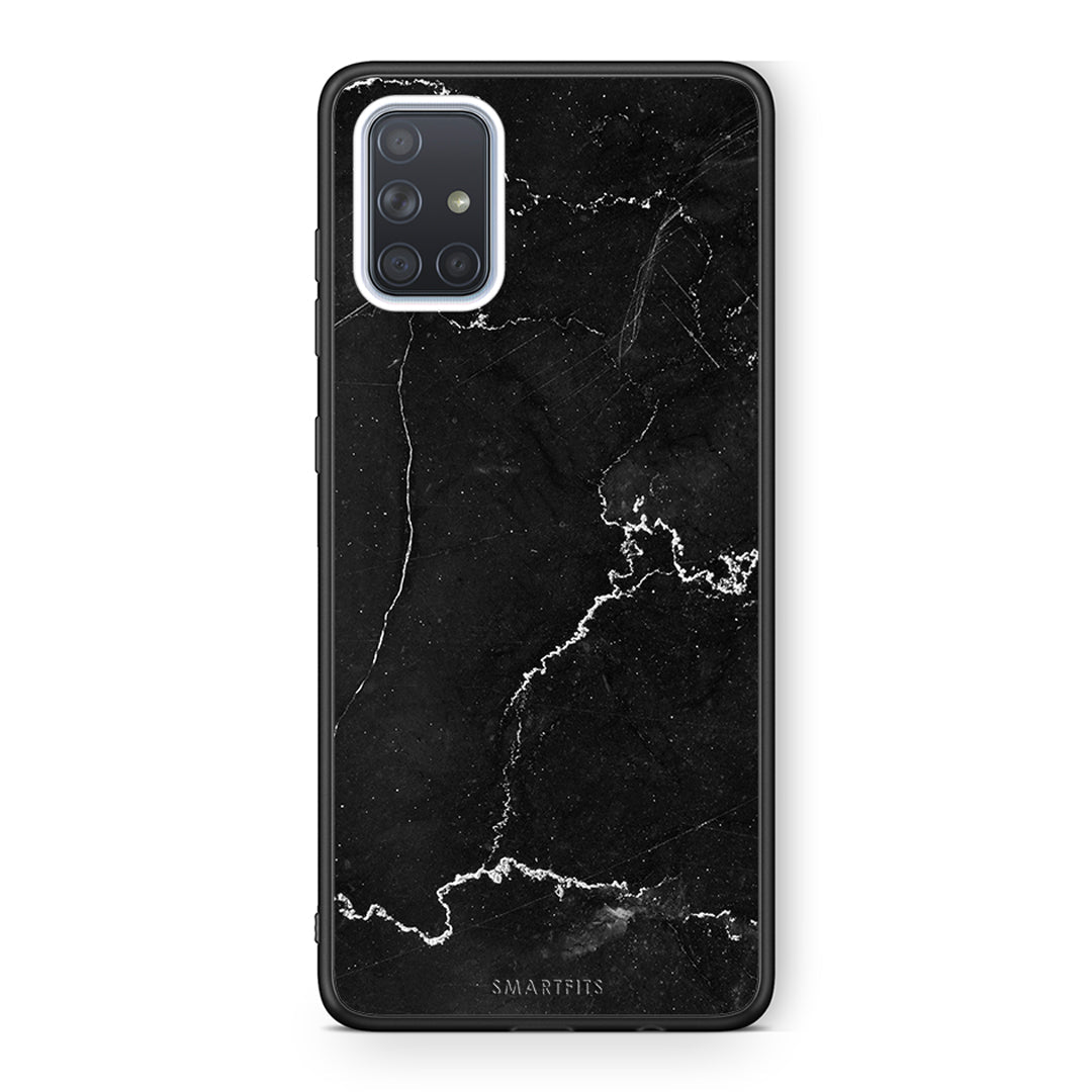 Samsung A51 Marble Black θήκη από τη Smartfits με σχέδιο στο πίσω μέρος και μαύρο περίβλημα | Smartphone case with colorful back and black bezels by Smartfits