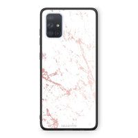 Thumbnail for 116 - Samsung A51 Pink Splash Marble case, cover, bumper
