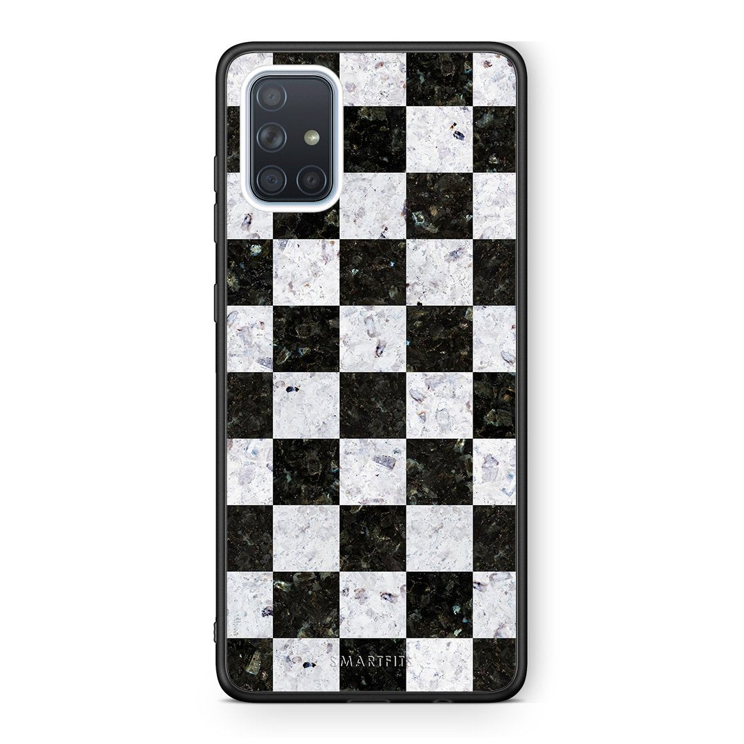 4 - Samsung A51 Square Geometric Marble case, cover, bumper