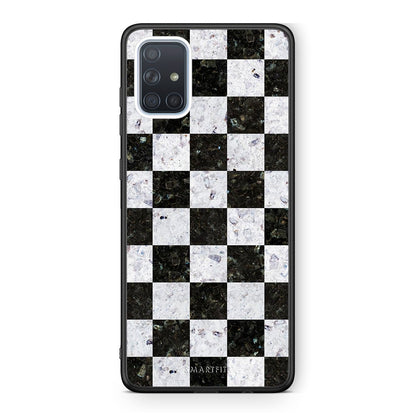 4 - Samsung A51 Square Geometric Marble case, cover, bumper