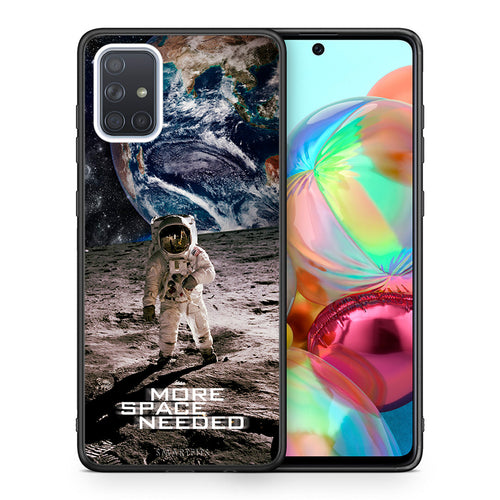 Θήκη Samsung A71 More Space από τη Smartfits με σχέδιο στο πίσω μέρος και μαύρο περίβλημα | Samsung A71 More Space case with colorful back and black bezels