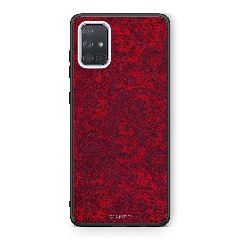 Samsung A71 Paisley Cashmere θήκη από τη Smartfits με σχέδιο στο πίσω μέρος και μαύρο περίβλημα | Smartphone case with colorful back and black bezels by Smartfits