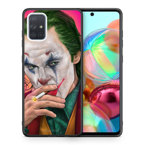 Θήκη Samsung A71 JokesOnU PopArt από τη Smartfits με σχέδιο στο πίσω μέρος και μαύρο περίβλημα | Samsung A71 JokesOnU PopArt case with colorful back and black bezels