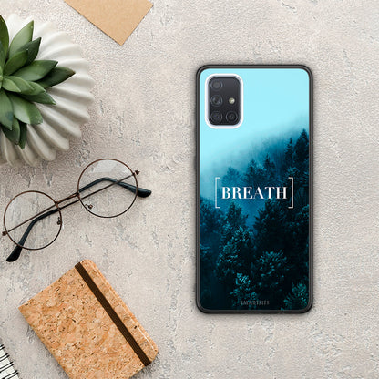Quote Breath - Samsung Galaxy A71 θήκη